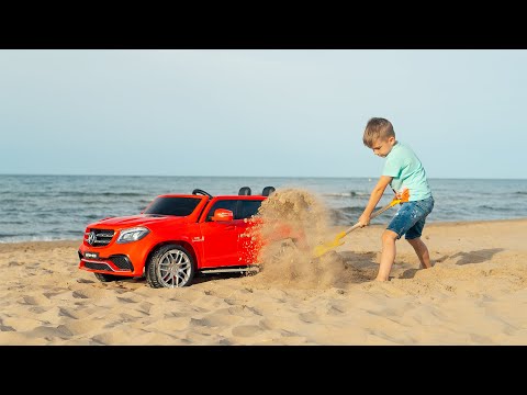 Arthur and Car adventure | Car stuck at the send