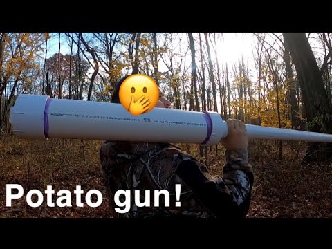 How to make a potato gun | shooting a potato gun!!!