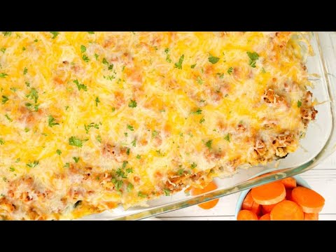 Quick & Cheesy Stuffing Zucchini Bake