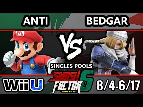 Smash Factor 6 Smash 4 - IMT Anti (Cloud, Mario) Vs. TSG Bedgar(Sheik) Smash Wii U