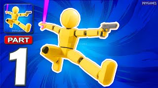 Mr Grapple Master - Gameplay Walkthrough Part 1 - Ragdoll Hook Master (Android, iOS)