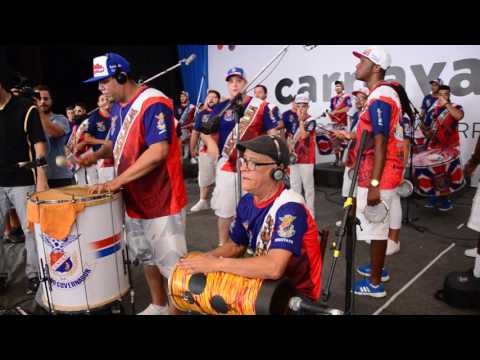 União da Ilha 2017: gravação da bateria para o CD do Grupo Especial