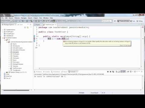 JAVA Intermédiaire 1 Introduction