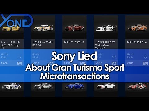 Sony Adds Microtransactions to Gran Turismo Sport After Producer Said They Wouldn't
