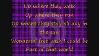 Miley Cyrus- Part Of Your World Lyrics