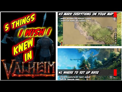 5 BEGINNER Tips For VALHEIM | NO SPOILERS | THINGS THEY DONT TELL YOU