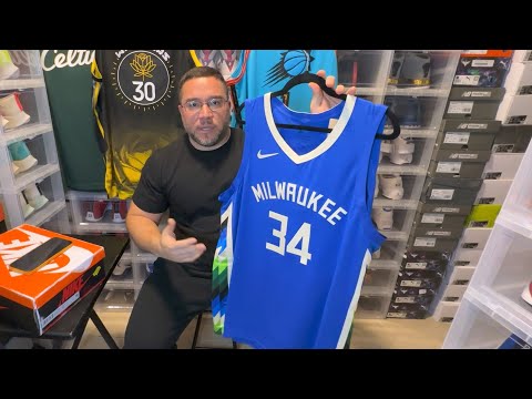 Giannis Antetokumpo Nike Authentic City Edition Milwaukee Bucks Jersey 2022/ 23