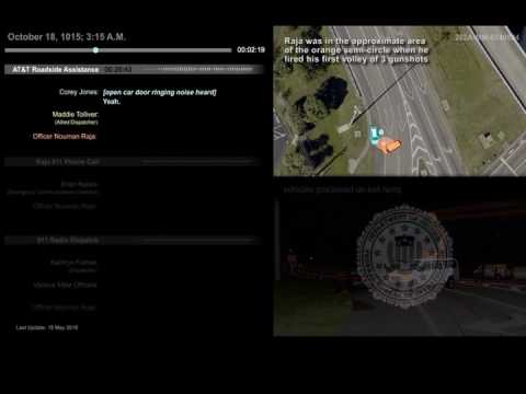 Corey Jones shooting scene, FBI animation, phone calls