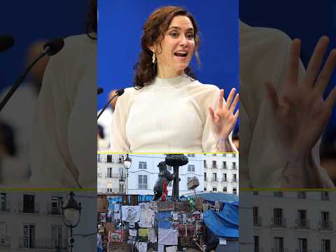 AYUSO afirma que hay “terroristas” acampando en la Puerta del Sol #shorts