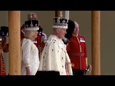 WATCH: King Charles and Queen Camilla receive epic Royal Salute
