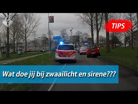 Wat doe jij bij zwaailicht en sirene? | Politie | Politievlogger Jan-Willem | TIPS !!!