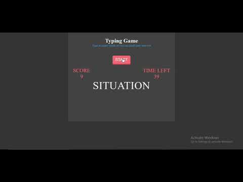Typing Master With Javascript