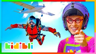 Let's discover Indoor Skydiving! | Educational Fun Videos for Kids | Kidibli