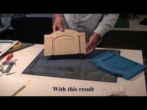 Rubber mold and casting.