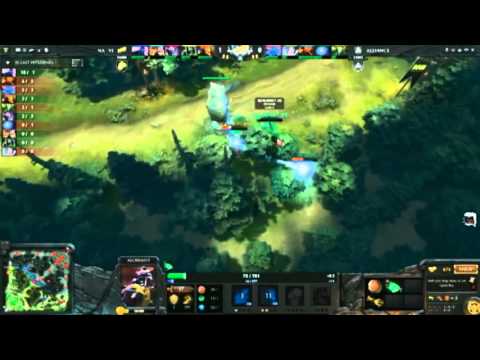 Na'Vi XBOCT Amazing double Kill 4 vs 1 The International 2013 Alchemist