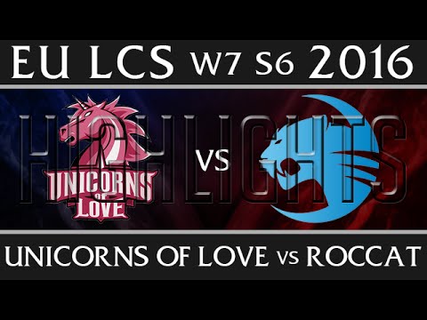 Unicorns of Love vs Roccat | Highlights EU LCS W7D1 2016 Spring S6 | UOL vs ROC Week 7