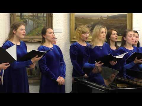 KU Menų akademijos merginų choras. Donatas Zakaras "O soliutaris hostia". Diriguoja Daina Naujokaitė