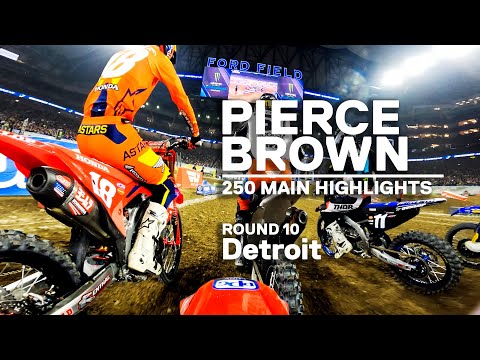 GoPro: Pierce Brown - 2022 Monster Energy Supercross - Detroit - 250 Main Event Highlights