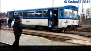 preview picture of video 'ČD 809.140 - Os19521, Neratovice, 16.2.2011'