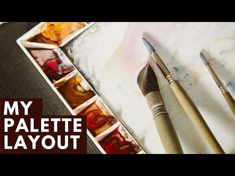 My Watercolor Palette Set Up - Explanation - Matthew White