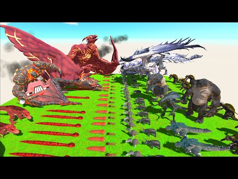Dark War - Red Team VS Dark Team - Animal Revolt Battle Simulator