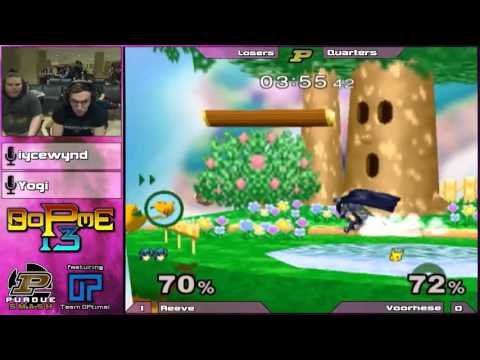 BoPME 13 - OP | Reeve (Marth) vs. OP | Voorheese (Pikachu, Jigglypuff) Losers Quarters