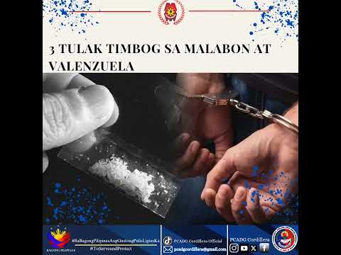3 tulak timbog sa Malabon at Valenzuela