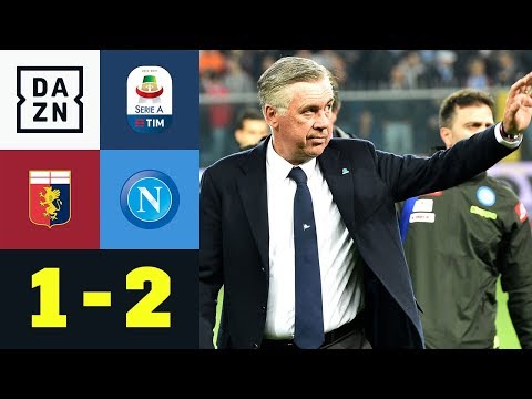 Wasserschlacht! Carlo Ancelotti jubelt spät: Genua - Neapel 1:2 | Serie A | DAZN Highlights