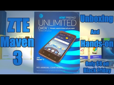 ZTE Maven 3 Unboxing and Hands-on AT&T