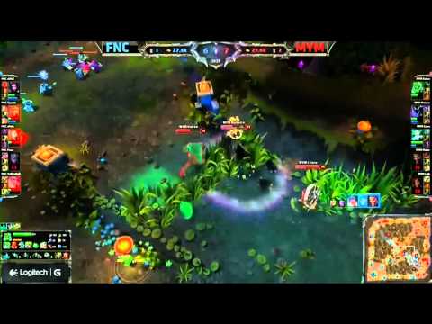Amazing escape from xpeke (MYM vs Fnatic) [LCS 2013 EU Summer]