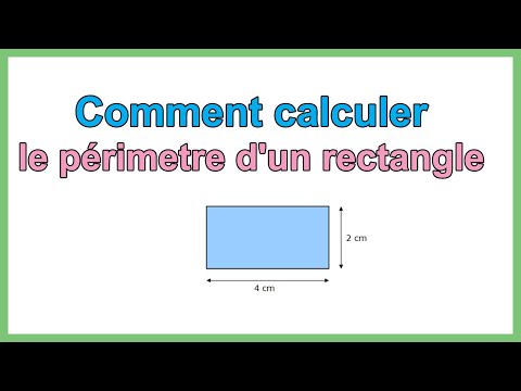Comment calculer le périmetre d'un rectangle (formule périmètre rectangle)