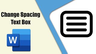 How to change spacing within text box in word
