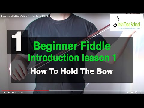 Beginner Irish Fiddle Tutorial 1: Holding The Fiddle Bow