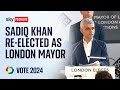 Sadiq Khan wins re-election as London Mayor