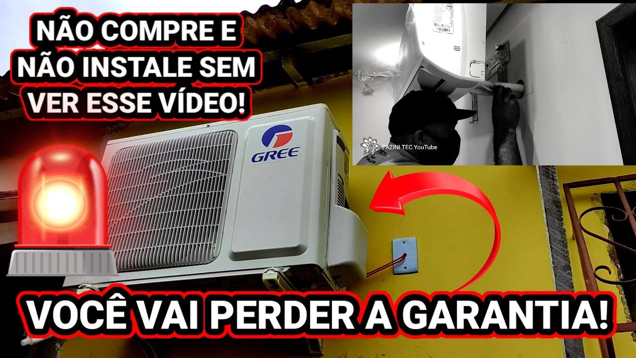 AR CONDICIONADO GREE SPLIT 12000 BTUS, NÃO COMPRE ANTES DE VER ESSE VÍDEO!!!!!! TUTORIAL COMPLETO.