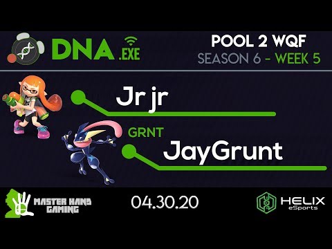 DNA.EXE S6:W5 - Jr jr (Inkling) Vs. GRNT | JayGrunt (Greninja, Pokemon Trainer) - Pool 2 WQF