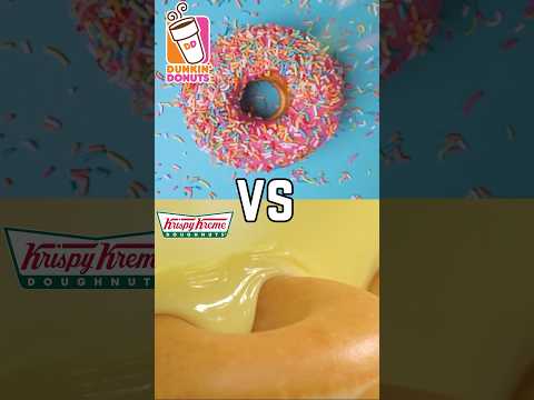 O que VOCÊ escolheria? Dunkin'' vs Krispy Kreme?! #shorts