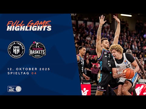 Veolia Towers Hamburg vs. Telekom Baskets Bonn - Full Game Highlights - Spieltag 4, 25/26