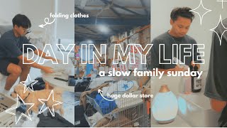 a realistic sunday w/ family 🌤️ | thrift shopping, chores, and more!