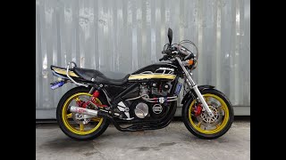 ☆車検令和8年9月迄 KAWASAKI ゼファー400 プリティーレーシング オイルクーラー タイガーカラー 全国配送可 YouTubeにて動画見れます