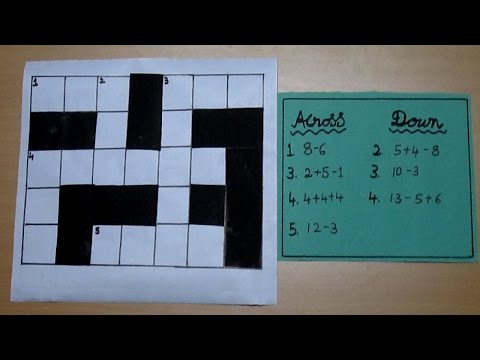 Maths Cross Word Puzzle