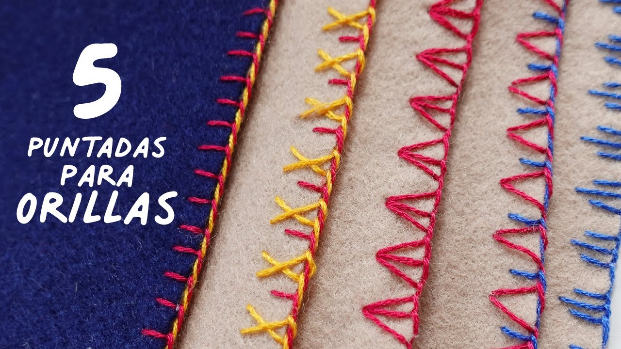 Watch 5 Puntadas para BORDES 🧵 BORDADO a Mano | PASO a PASO Now 5 Puntadas para BORDES 🧵 BORDADO a Mano | PASO a PASO