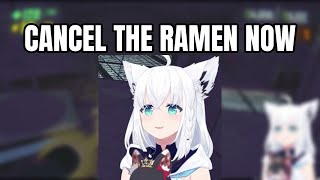 Shirakami Loses It When Someone Orders Ramen Mid-Stream | Shirakami Fubuki