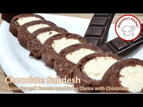 Durga Puja Special Recipes : Chocolate Sandesh | 2-in-1 Sandesh | Bengali Sweets | Maumita's Kitchen