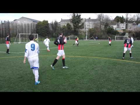 Rian Daly's shot against Lisnaskea Rovers