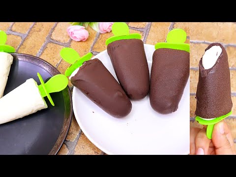 Home made Chocobar Ice cream | बिना अंडे, क्रीम और कंडेंस्ड मिल्क के आसानी से बनाये चोकोबार आइसक्रीम