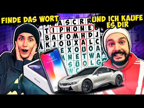 FINDE DAS WORT & ICH KAUFE ES DIR Challenge (Teil 1) Playstation, Schuhe, iPhone? Kaan Vs. Dania