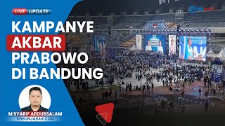 Sempat Diguyur Hujan, Ribuan Pendukung Tetap Setia Hadiri Kampanye Akbar Prabowo- Gibran di GBLA