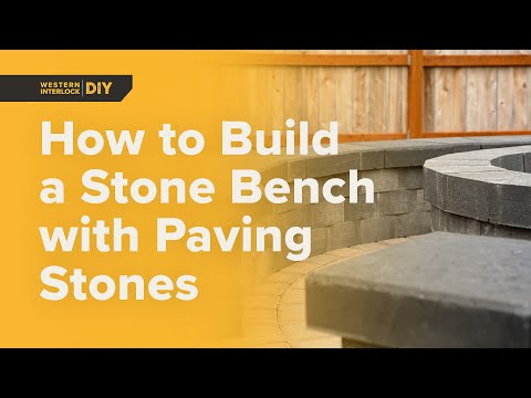 How to Build Stone Seating Benches on a Paver Patio