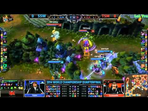 SSW vs TSM   Game1 Highlights   Quarterfinal Worlds 2014